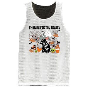 Remy Halloween Im Here For The Treats Snacks Halloween Little Mesh Reversible Basketball Jersey Tank