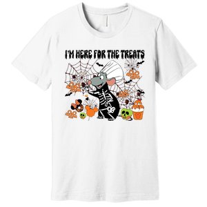 Remy Halloween Im Here For The Treats Snacks Halloween Little Premium T-Shirt