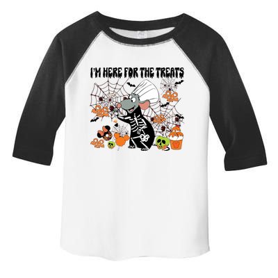 Remy Halloween Im Here For The Treats Snacks Halloween Little Toddler Fine Jersey T-Shirt