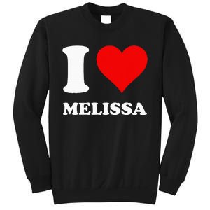 Red Heart I Love Melissa Sweatshirt