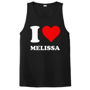 Red Heart I Love Melissa PosiCharge Competitor Tank