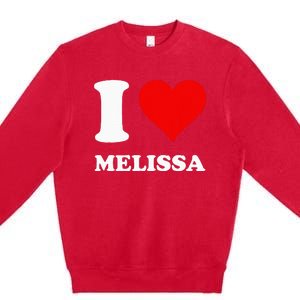 Red Heart I Love Melissa Premium Crewneck Sweatshirt