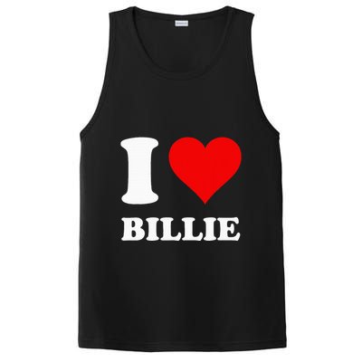 Red Heart I Love Billie PosiCharge Competitor Tank