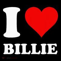 Red Heart I Love Billie Kids T-Shirt