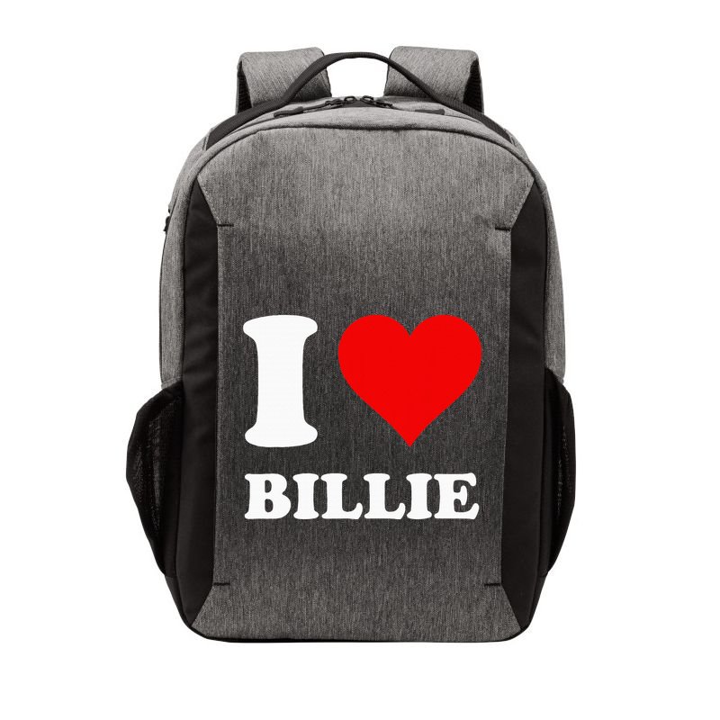 Red Heart I Love Billie Vector Backpack