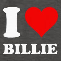 Red Heart I Love Billie Vector Backpack