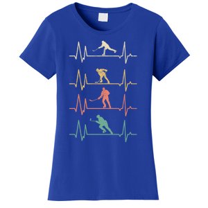 Roller Hockey Inline Hockey Skates Heartbeat Meaningful Gift Women's T-Shirt