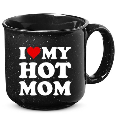 Red Heart I Love My Hot Mom Gift 15oz Campfire Ceramic Mug