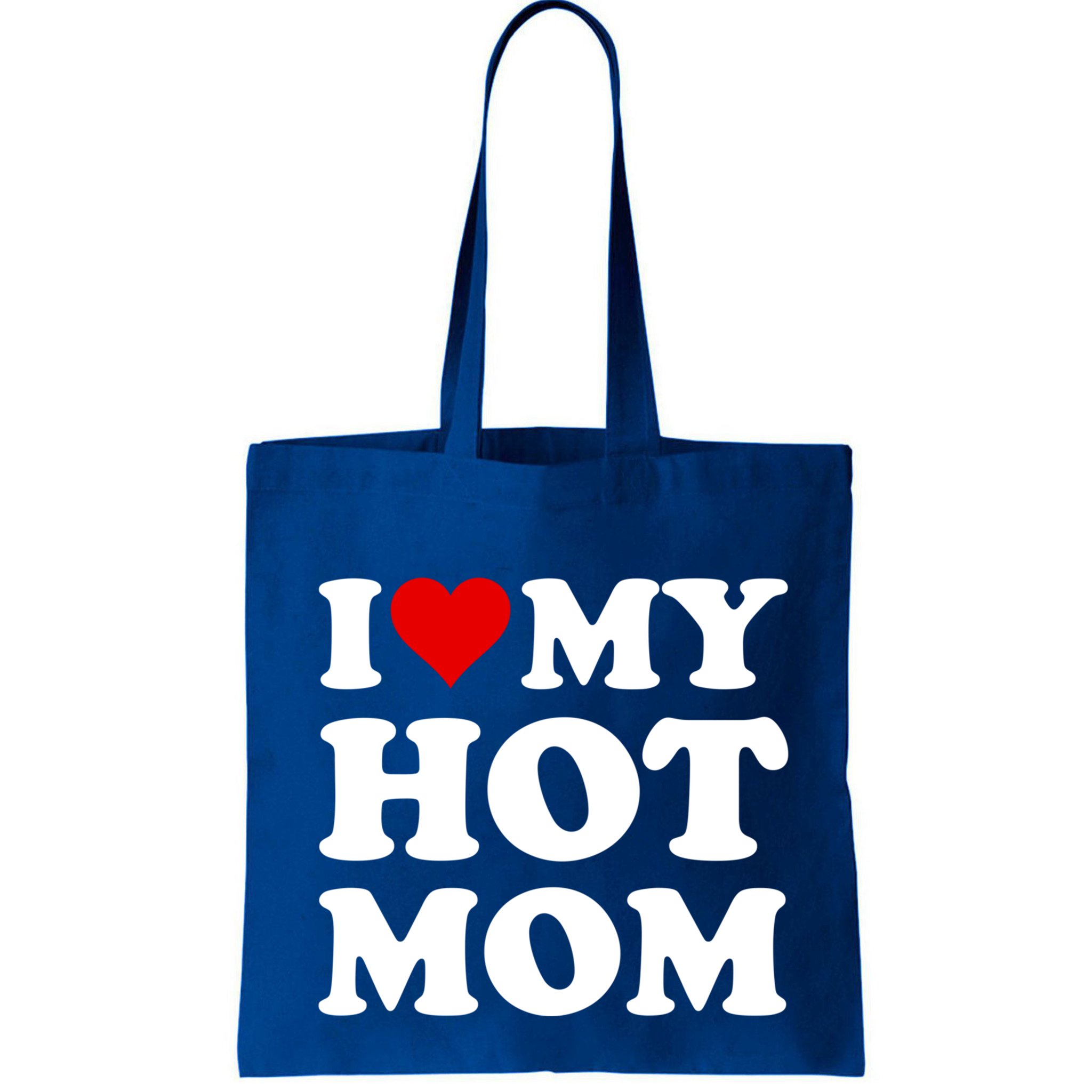 Red Heart I Love My Hot Mom Gift Bag
