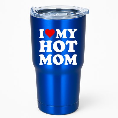 Red Heart I Love My Hot Mom Gift Tumbler