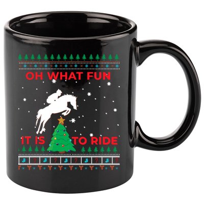 Riding Hunter Jumper Horse 11oz C Handle Ceramic Mug