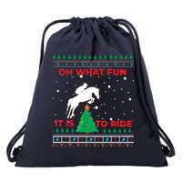 Riding Hunter Jumper Horse Drawstring Bag