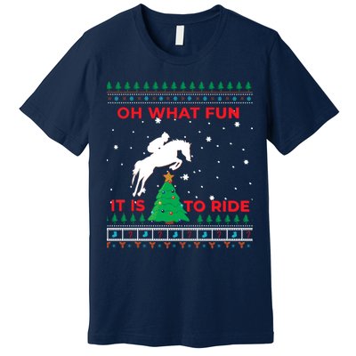 Riding Hunter Jumper Horse Premium T-Shirt