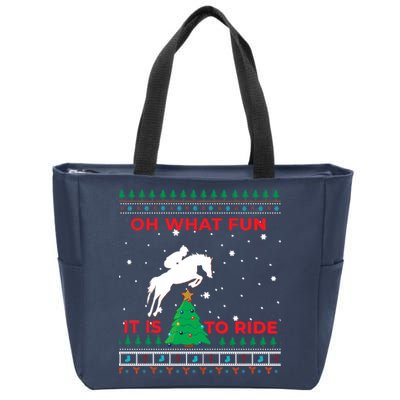 Riding Hunter Jumper Horse Zip Tote Bag
