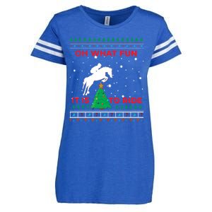 Riding Hunter Jumper Horse Enza Ladies Jersey Football T-Shirt