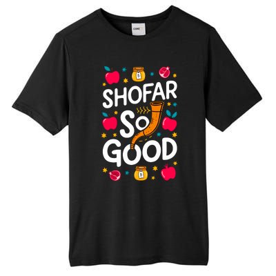 Rosh Hashanah Jewish New Year Shana Tova Apple Honey Shofar Tall Fusion ChromaSoft Performance T-Shirt