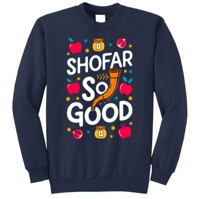 Rosh Hashanah Jewish New Year Shana Tova Apple Honey Shofar Sweatshirt