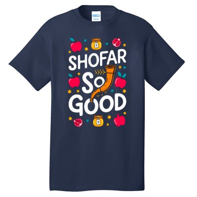 Rosh Hashanah Jewish New Year Shana Tova Apple Honey Shofar Tall T-Shirt