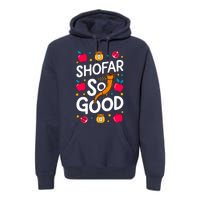 Rosh Hashanah Jewish New Year Shana Tova Apple Honey Shofar Premium Hoodie