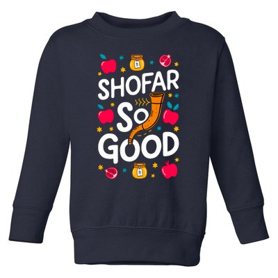 Rosh Hashanah Jewish New Year Shana Tova Apple Honey Shofar Toddler Sweatshirt