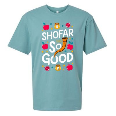 Rosh Hashanah Jewish New Year Shana Tova Apple Honey Shofar Sueded Cloud Jersey T-Shirt