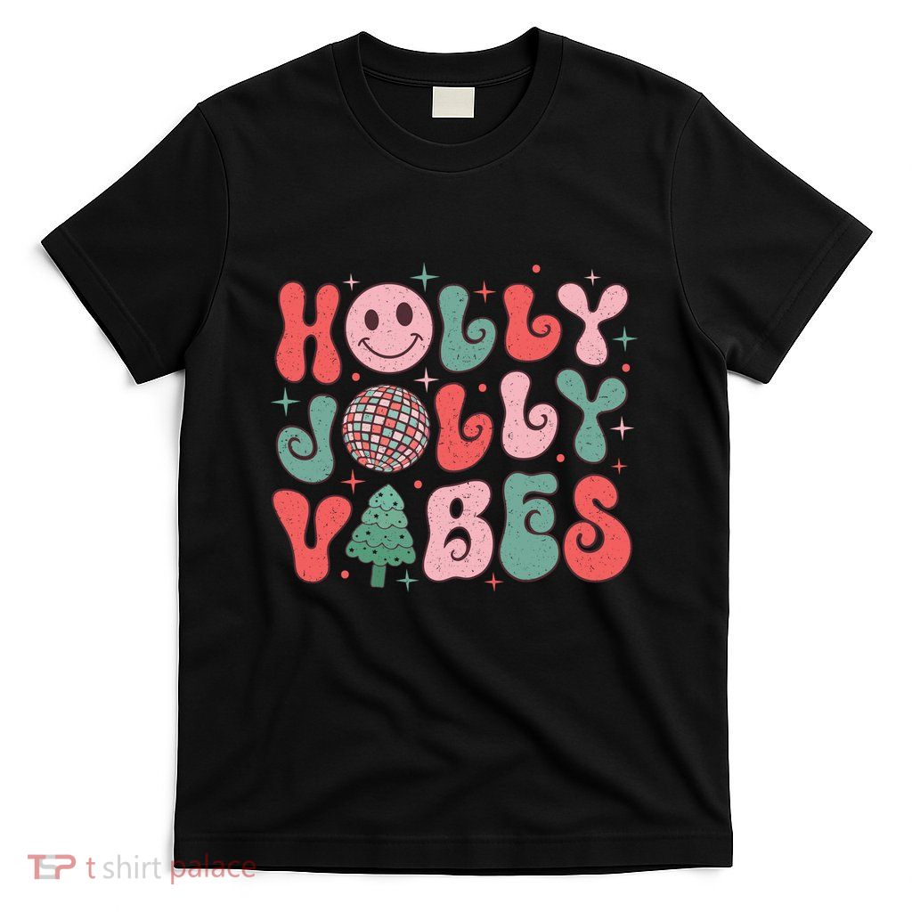 Retro Holly Jolly Vibes T-Shirt