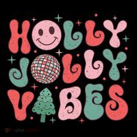 Retro Holly Jolly Vibes T-Shirt
