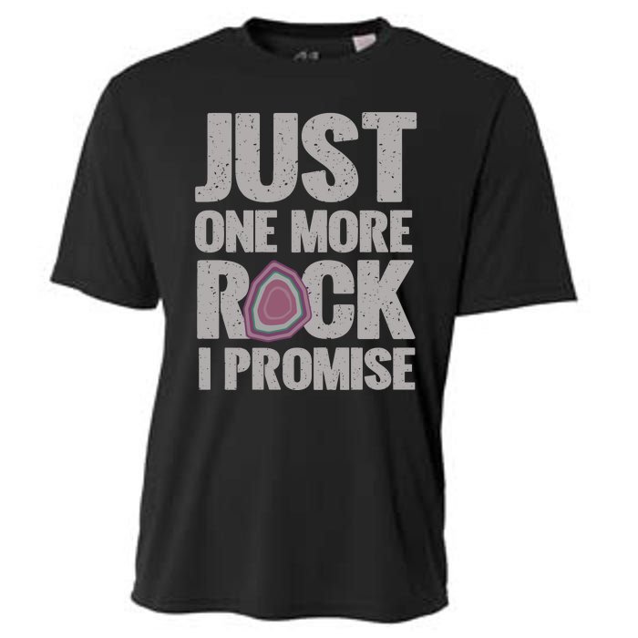 Rock Hounding Just One More Rock I Promise Geologist Cooling Performance Crew T-Shirt