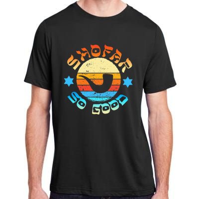 Rosh Hashanah Jewish New Year Shofar So Good Shana Tova! Adult ChromaSoft Performance T-Shirt