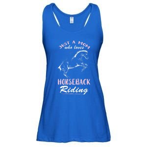 Riding Horse Just A Mom Horseback Rider Horseback Riding Gift Ladies Essential Flowy Tank