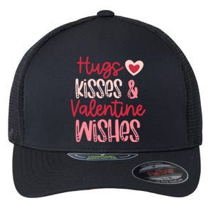 Romantic Hugs Kisses And Valentine Wishes Love Apparel Flexfit Unipanel Trucker Cap