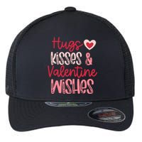 Romantic Hugs Kisses And Valentine Wishes Love Apparel Flexfit Unipanel Trucker Cap