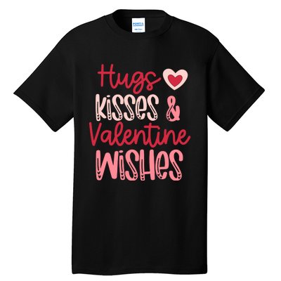 Romantic Hugs Kisses And Valentine Wishes Love Apparel Tall T-Shirt