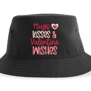 Romantic Hugs Kisses And Valentine Wishes Love Apparel Sustainable Bucket Hat