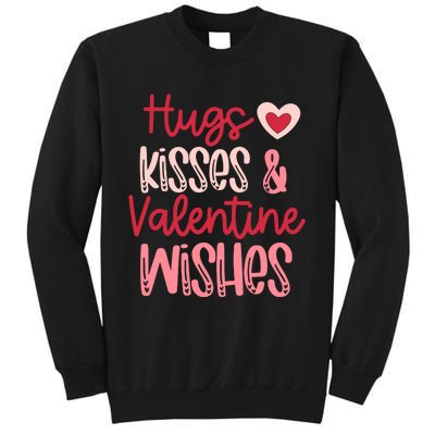 Romantic Hugs Kisses And Valentine Wishes Love Apparel Tall Sweatshirt