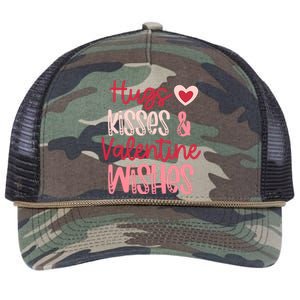 Romantic Hugs Kisses And Valentine Wishes Love Apparel Retro Rope Trucker Hat Cap