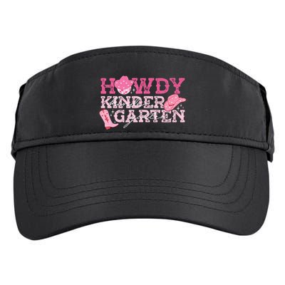 Retro Howdy Kindergarten Cowgirl Western Rodeo For School Adult Drive Performance Visor