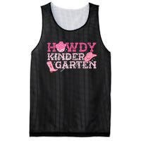 Retro Howdy Kindergarten Cowgirl Western Rodeo For School Mesh Reversible Basketball Jersey Tank