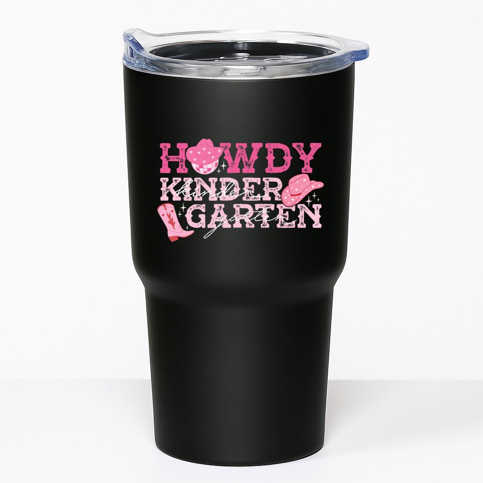Retro Howdy Kindergarten Cowgirl Western Rodeo For School Tumbler