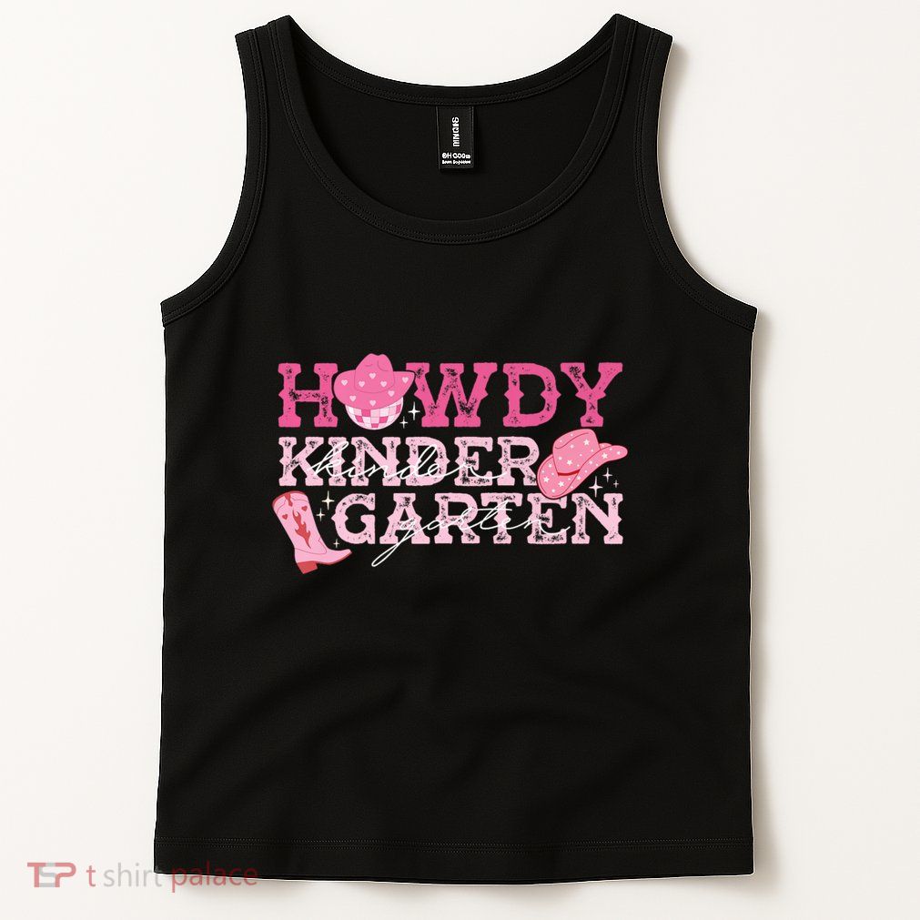 Retro Howdy Kindergarten Cowgirl Western Rodeo For School Tank Top