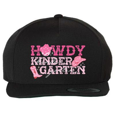 Retro Howdy Kindergarten Cowgirl Western Rodeo For School Wool Snapback Cap