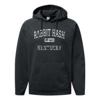 Rabbit Hash Kentucky Ky Vintage Performance Fleece Hoodie