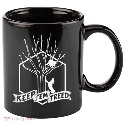 Raccoon Hunting Keep Em' Treed Vinatage Hunting Gear Meaningful Gift 11oz C Handle Ceramic Mug