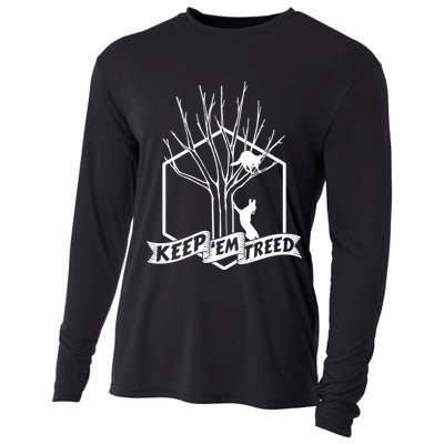 Raccoon Hunting Keep Em' Treed Vinatage Hunting Gear Meaningful Gift Cooling Performance Long Sleeve Crew