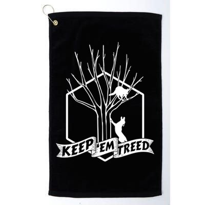 Raccoon Hunting Keep Em' Treed Vinatage Hunting Gear Meaningful Gift Golf Towel