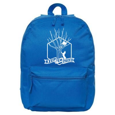 Raccoon Hunting Keep Em' Treed Vinatage Hunting Gear Meaningful Gift 16 in Basic Backpack