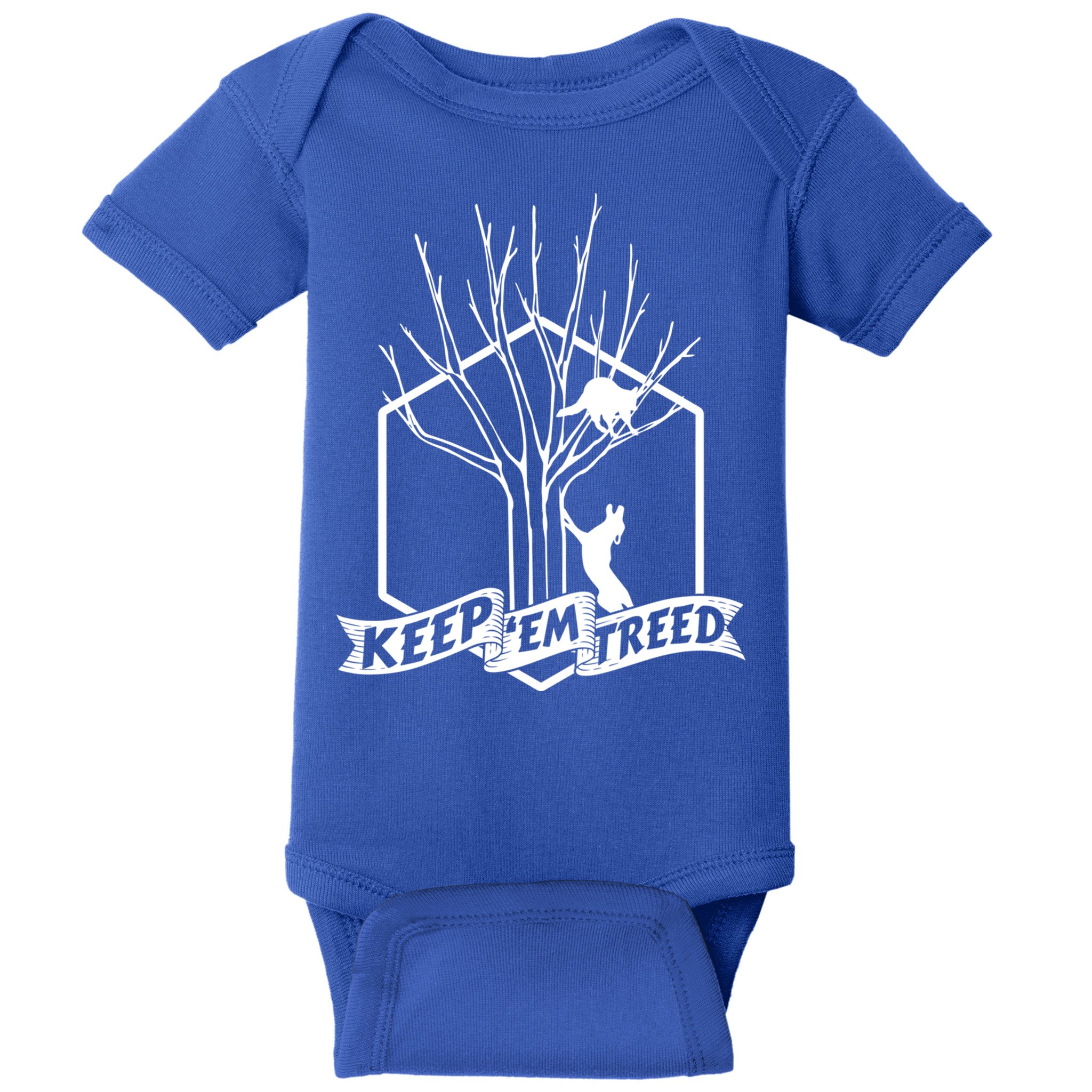 Raccoon Hunting Keep Em' Treed Vinatage Hunting Gear Meaningful Gift Baby Bodysuit