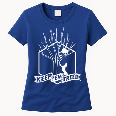Raccoon Hunting Keep Em' Treed Vinatage Hunting Gear Meaningful Gift Womens T-Shirt