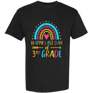 Rainbow Happy Last Day Of 3rd Grade School Teacher Garment-Dyed Heavyweight T-Shirt