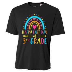 Rainbow Happy Last Day Of 3rd Grade School Teacher Cooling Performance Crew T-Shirt